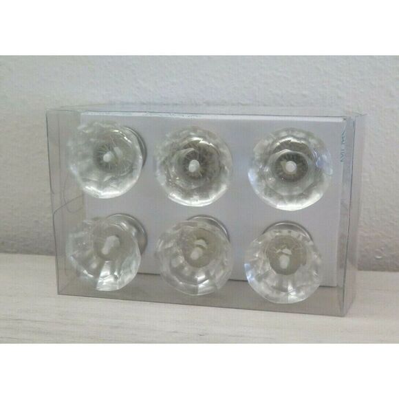 Jaipur Market Clear Glass Drawer Knobs, Set Of 6 - Picture 2 of 8